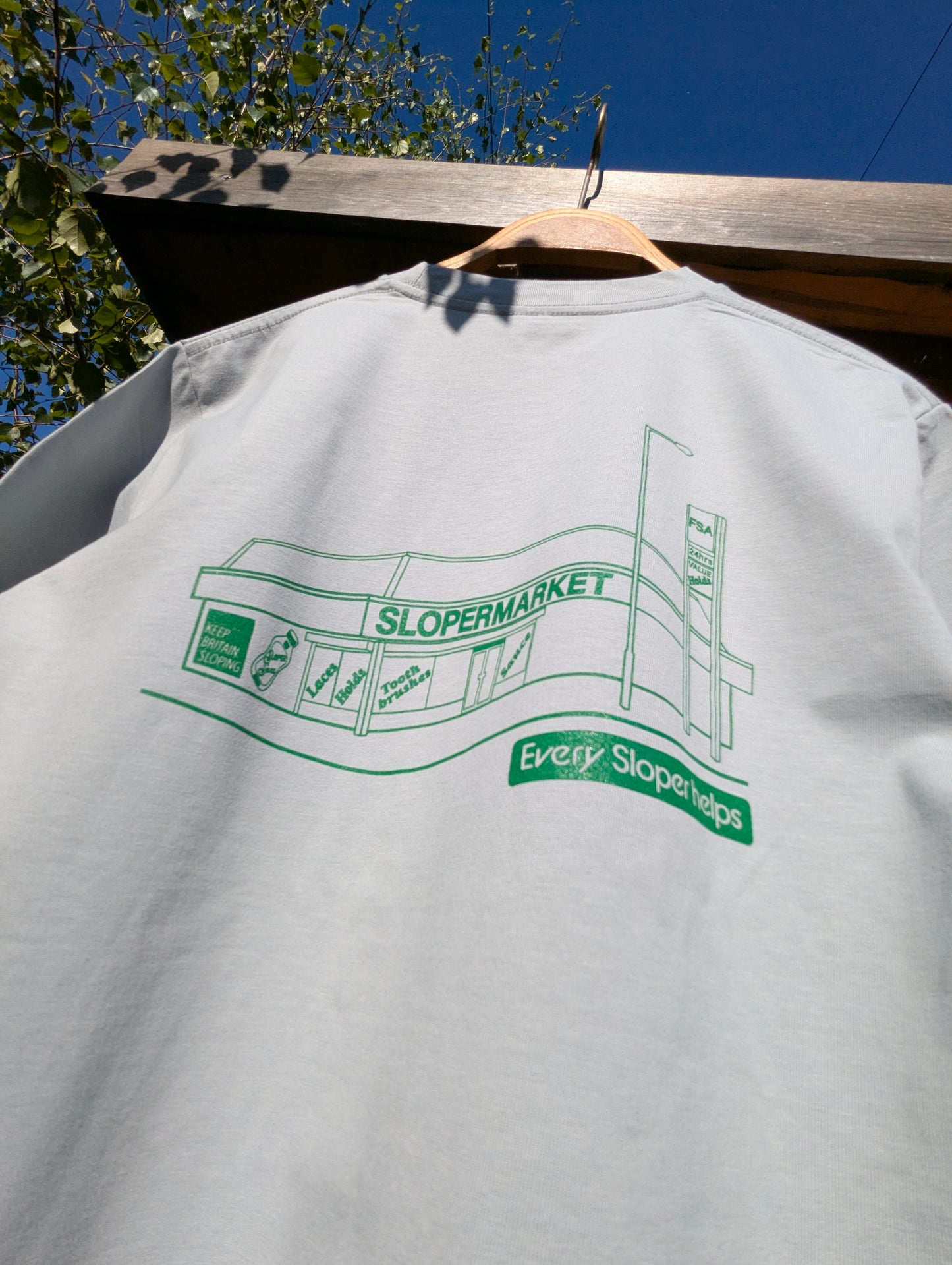 Sloper Market - Front/Back Screen Print T